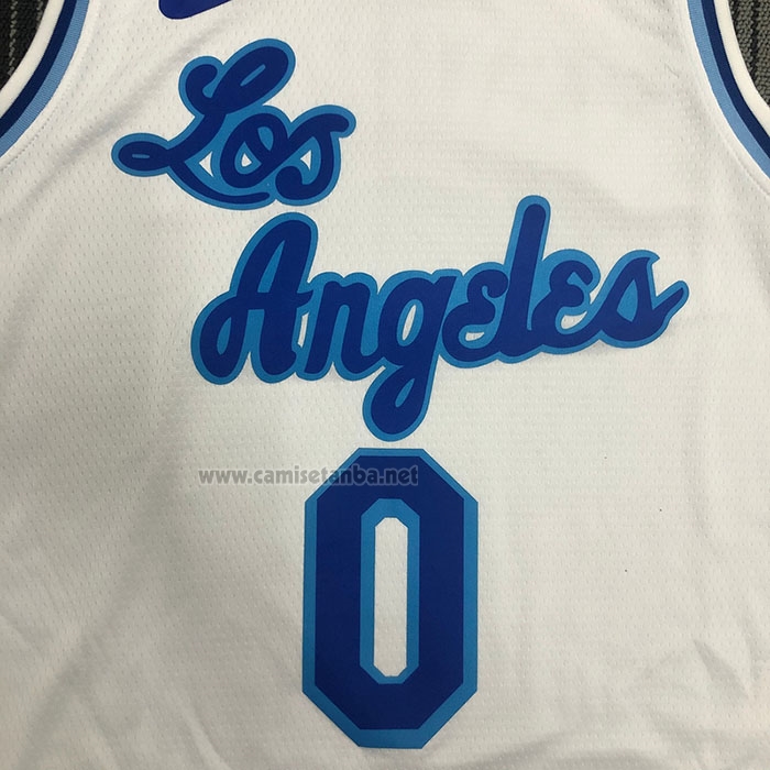 Camiseta Los Angeles Lakers Russell Westbrook #0 Classic 2019-20 Blanco
